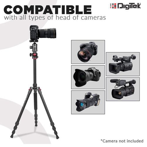 Digitek DTR 520 BH (60 Inch) Professional Aluminum Tripod Cum Monopod 